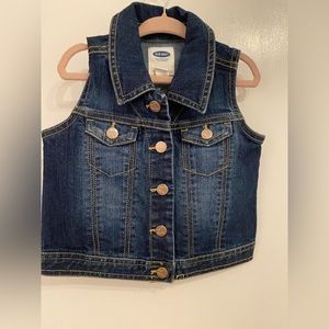 Old Navy toddler girl denim vest size 3t